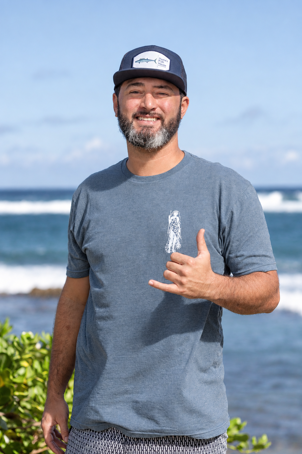 Mama's Lawaiʻa T-Shirt - Blue