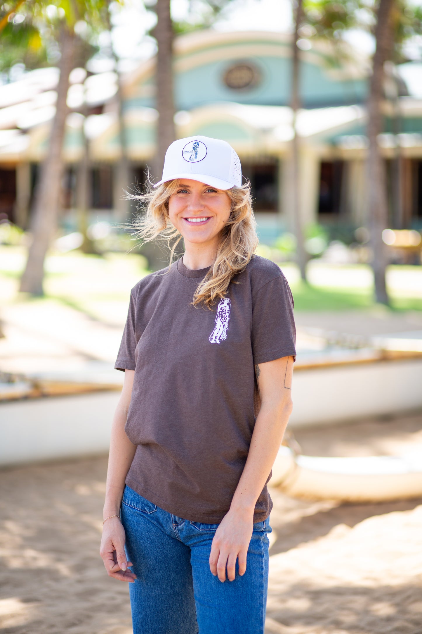 Mama's Patch Hat - White